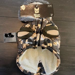 Silver Paw Oliver Dog Jacket - Camo Bronze Sz M